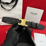 Celine Arc de Triomphe belt, width 3.0, unisex. Made from rare, original calfski