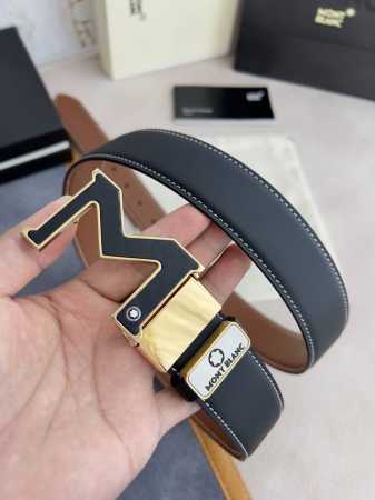 Product Name: Montblanc Original Belt Model: Buckle New Original Classic Boutiqu - Click Image to Close