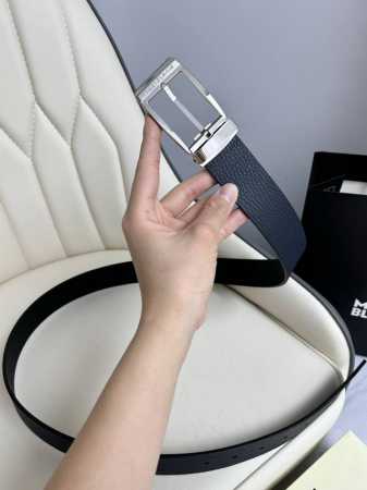 Special Montblanc Montblanc 3.5 Cm Wide, Made From Top-Grain Cowhide, Premium Ne - Click Image to Close