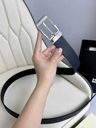 Special Montblanc Montblanc 3.5 Cm Wide, Made From Top-Grain Cowhide, Premium Ne