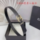 3.0 Cm Chanel Belt, Double-Sided Top-Grain Leather, Length: 75.80.85.90.95.100 C