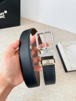 Product Name: Montblanc Original Single Belt/Leather Bag (Ddd) Model: Pin Buckle