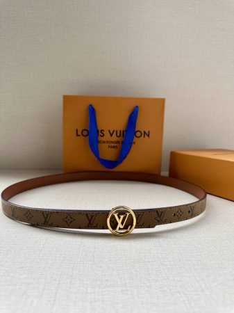 2.0 Width This Lv Iconic Double-Sided Belt Features The Iconic Iconic Buckle, Pe - Click Image to Close