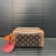 Louisvuitton Lv cosmetic bag, toiletry bag, classic and versatile clutch, real s