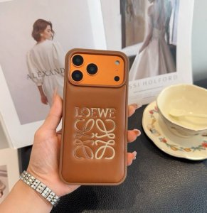 New Loewe phone case, gold foil full-coverage case. Model: To avoid model error