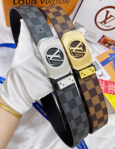 Belt: Louis Vuitton Top-Tier Replica. Belt: 100% Top-Grain Cowhide, Guaranteed