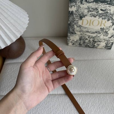 Special Dior New Belt Is Made Of Smooth Cowhide, With A Shiny Pearl-Finished Met