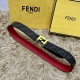 Fendi Full Packaging, Same Style as in Boutique, 4.0cm Wide, Double Ring Reversi