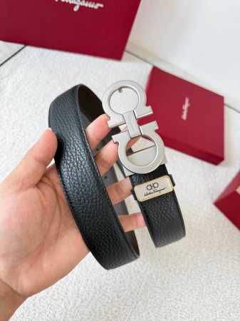 Product Name: Ferragamo Belt, Original Single Belt Model: Hook, Classic Buckle - Click Image to Close