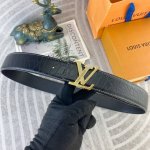 Lv Special Leather Belt Series, Original High-Quality Stainless Steel Buckle, So
