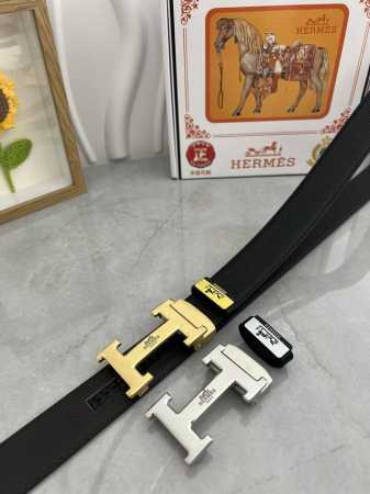 Product Name: Herm S.Herm S Automatic Belt Material: Genuine Leather Belt 100% G - Click Image to Close