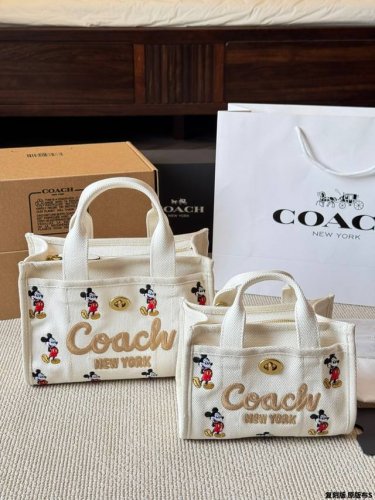 Replica original cloth Coach & Disney limited edition Tote Coach Cargo Tote deni