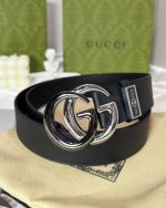 Belt: Gucci.Gucci original Belt: 100% first layer cowhide, guaranteed genuine le