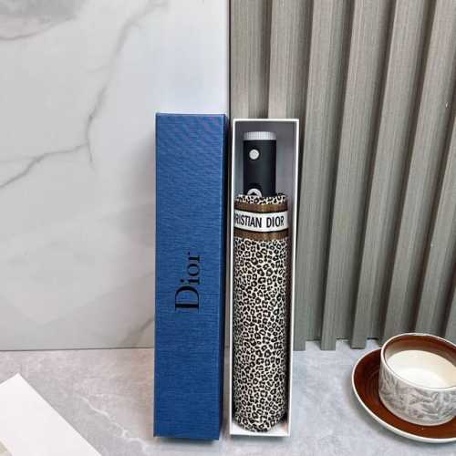 Dior 2025 summer new LED light fully automatic folding umbrella Black coating su