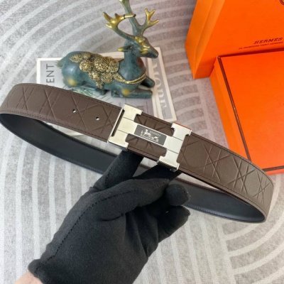 Hermes Special Leather Belt Series Original Hardware Boutique Stainless Steel Bu