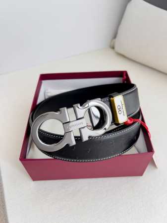 Product Name: Ferragamo Belt. Ferragamo Belt Original Model Buckle Pure Copper M - Click Image to Close