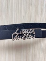 New seasonal style, 3.0mm wide double-sided black imported cowhide embossed lea