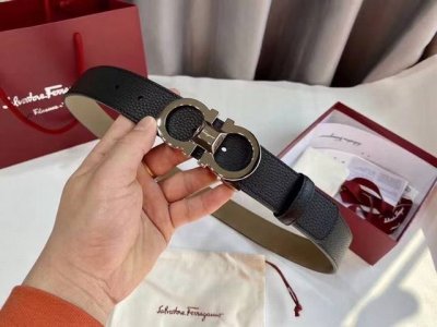 Gift This stylish double-sided belt from Salvatore Ferragamo features a two-tone