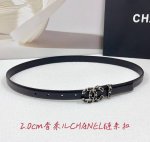 2.0 Cm Chanel Belt, Double-Sided Full-Grain Leather, Length: 75, 80, 85, 90, 95,