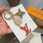 Lv Keychain Bag PendantThe Spring Street Chain bag charm transforms classic elem