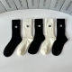 Special Packaging Balenciaga New Cashmere Mid-Length Slouch Socks! Five pairs pe