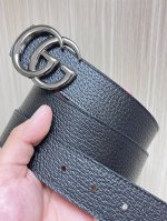 Gg Marmont series buckle double-sided belt, one side embellished with the brand'