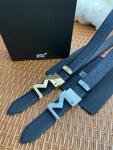 Product Name: Montblanc Original Single Material: Original Single Cowhide Belt 1