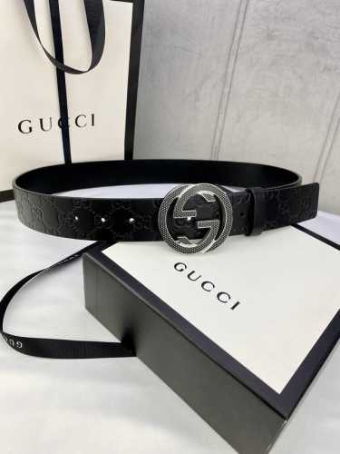 Gucci Interlocking Double G Belt, 6.0 Cm Thick Hardware, Crafted From Gucci Sign