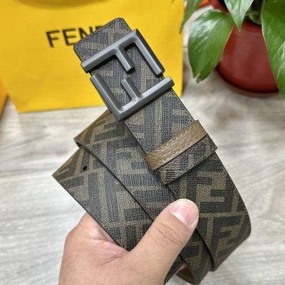 fendi Same Style As Fendi Counters Width 4.0Cm Double Ring Reversible Belt Ff