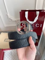 Gucci. Gucci Full Set Packaging 3.8Cm Imported Calfskin Embossed, Authentic Stor
