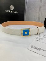 Width 4.0 Cm Versace This Fashionable Plain Weave Belt Is Crafted From Soft Calf
