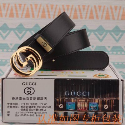 Men's Belt Gucci Original Cowhide Belt Men's Belt Material 100% First Layer Cowh