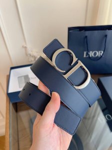 Dior Dior enhanced version French original leather, blue and black full leather