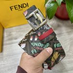 fendi Same Style As Fendi Counters Width 4.0Cm Double Ring Belt For Both Side