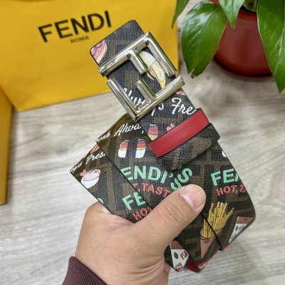 fendi Same Style As Fendi Counters Width 4.0Cm Double Ring Belt For Both Side