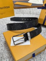 Louis Vuitton LV belt series, original hardware, exquisite hand-painted edges, s