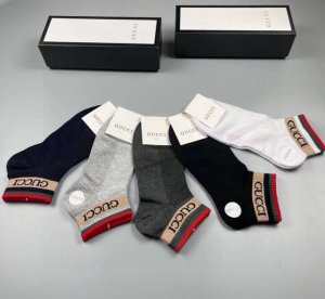 Gucci Men's New Arrival Socks (5 pairs per box), same style as in Gucci boutiqu