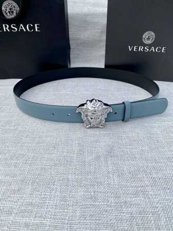 Width: 3.0 Cm Versace This Plain Weave Belt Features The Iconic Versace Medusa H - Click Image to Close