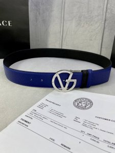 Width 4.0Cm Versace This Reversible Leather Belt Has A Buckle With The Brand's S