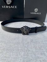 Width: 3.0 Cm Versace This Plain Weave Belt Features The Iconic Versace Medusa H