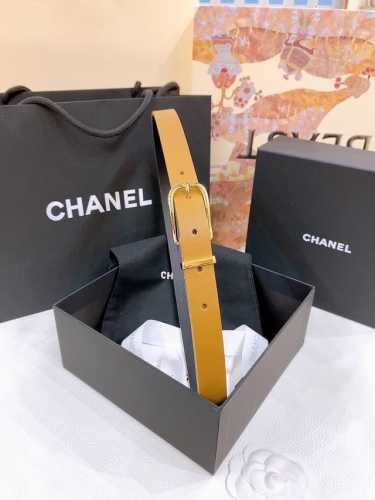 Chanel chain buckle imported calfskin belt brass metal feels soft and delicate 2