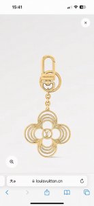 LV Keychain Bag Charm The Breeze Keychain showcases a gentle floral design, easi
