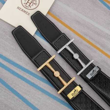 Belt: Hermes Original Cowhide Belt (Ddd) Men's Belt: 100% top-grain cowhide leat - Click Image to Close
