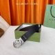 Gucci new belt, one side is classic lychee pattern, the other side is brown embo