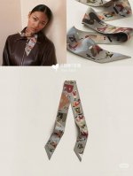 Hermes "Freedom" Twilly scarf Twilly silk ribbon 100% mulberry silk. This small