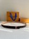 2.0 Wide This Lv Iconic Double-Sided Belt Is Slim-Cut To Welcome The New Seas