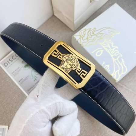 Versace Special Leather Belt Series, Original Hardware Boutique Stainless Steel - Click Image to Close