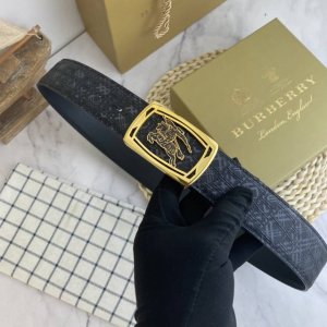 Burberry Special Leather Belt Series, Original Hardware Boutique Stainless Steel