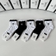 Specially packaged Chanel new embroidered mid-calf slouch socks! Five pairs per