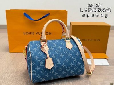 Folding box Lv new Speedy pillow bag has a unique artistic atmosphere simple an